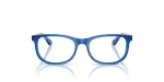 Rayban Junior RY1642F 3999 Transparent Blue Grey Rayban RY1642F 3999 แว่นสายตาเด็กอะซิเตททรงหมอนสีน้ำเงินโปร่งใสไล่เทา สำหรับเด็ก
