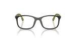Rayban RY1644 7511 แว่นสายตาเด็กกรอบเทา ขาแว่นยางเขียว