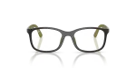 Rayban RY1644 7511 แว่นสายตาเด็กกรอบเทา ขาแว่นยางเขียว