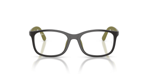 Rayban RY1644 7511 แว่นสายตาเด็กกรอบเทา ขาแว่นยางเขียว