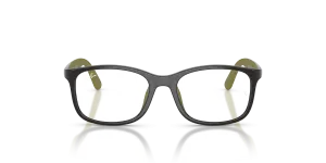 Rayban RY1644 7511 แว่นสายตาเด็กกรอบเทา ขาแว่นยางเขียว