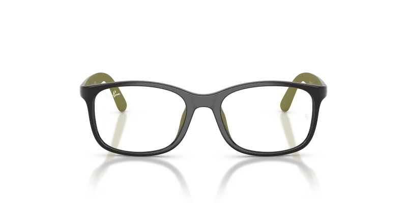 Rayban RY1644 7511 แว่นสายตาเด็กกรอบเทา ขาแว่นยางเขียว