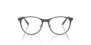Rayban RY9552V 4099 แว่นสายตาเด็กสีเทาด้านบนโรสโกลด์ ด้านหน้า