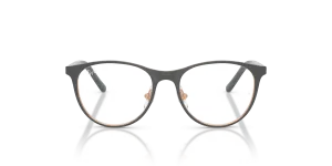 Rayban RY9552V 4099 แว่นสายตาเด็กสีเทาด้านบนโรสโกลด์ ด้านหน้า