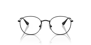 Rayban RY9572V 4005 แว่นสายตาเด็กทรงเรขาคณิต กรอบโลหะดำ สำหรับเด็ก