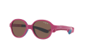 Vogue Sun VJ2012 256873 Pink On Rubber Blue Dark Brown Vogue VJ2012 256873 close-up ด้านหน้า