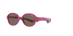 Vogue Sun VJ2012 256873 Pink On Rubber Blue Dark Brown Vogue VJ2012 256873 close-up ด้านหน้า