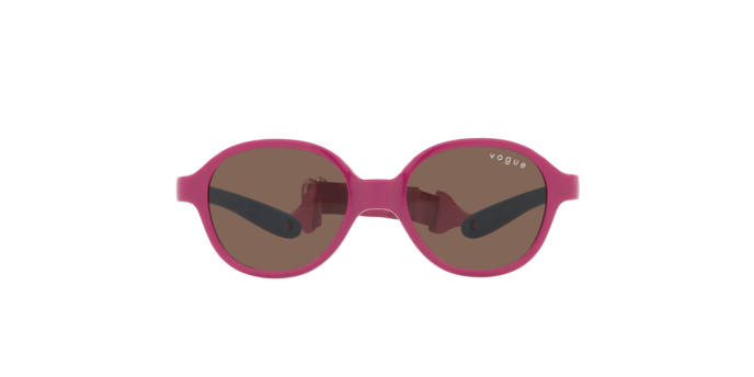 Vogue Sun VJ2012 256873 Pink On Rubber Blue Dark Brown Vogue VJ2012 256873 แว่นกันแดดเด็กสีชมพูพื้นน้ำเงิน สำหรับเด็ก