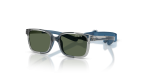 Vogue Sun VJ2017 228371 Transparent Grey Blue Rubber Dark Green Vogue VJ2017 228371 มุมเอียง 3/4