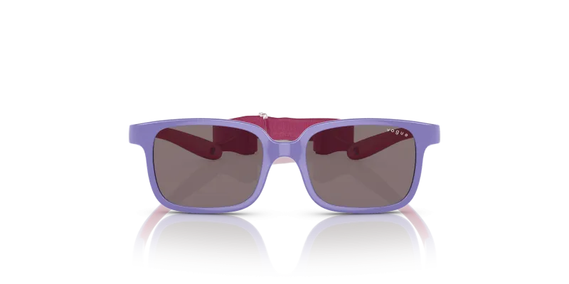 Vogue Sun VJ2017 30257N Lilac On Fuchsia Rubber Violet Vogue VJ2017 30257N แว่นกันแดดเด็กสีไลแลคฟิวเชีย สำหรับเด็ก