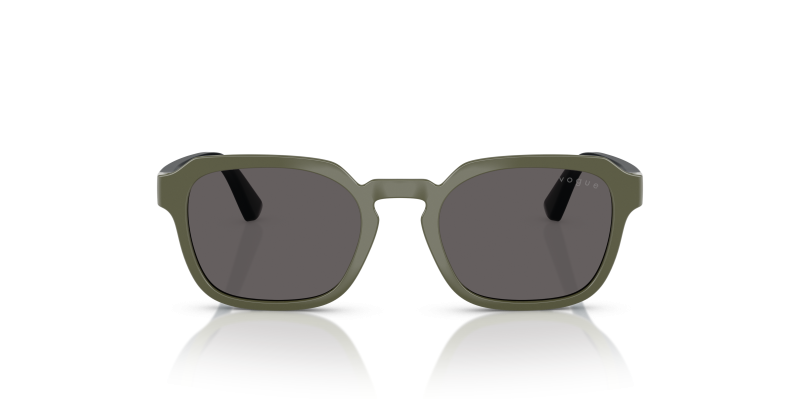 Vogue Sun VJ2025 318587 Full Army Green Black Smoke Vogue VJ2025 318587 แว่นกันแดดเด็กสีเขียวลายพราง เลนส์สโมคดำ สำหรับเด็กผู้ชาย