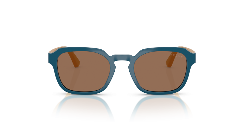 Vogue Sun VJ2025 319073 Full Blue Dark Brown Vogue VJ2025 319073 แว่นกันแดดเด็กกรอบน้ำเงินเลนส์น้ำตาลเข้ม สำหรับเด็กผู้ชาย