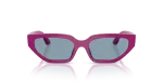 Vogue Sun VJ2029 230180 Full Fuchsia Light Blue Vogue VJ2029 230180 แว่นกันแดดเด็กกรอบบานเย็นเลนส์ฟ้า ทรง Irregular สำหรับเด็กผู้หญิง