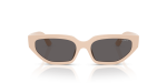Vogue VJ2029 320687 แว่นกันแดดสีเบจ เลนส์สโมคดำ สำหรับเด็กผู้หญิง