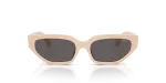 Vogue Sun VJ2029 320687 Full Beige Black Smoke Vogue VJ2029 320687 แว่นกันแดดสีเบจ เลนส์สโมคดำ สำหรับเด็กผู้หญิง