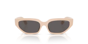 Vogue VJ2029 320687 แว่นกันแดดสีเบจ เลนส์สโมคดำ สำหรับเด็กผู้หญิง