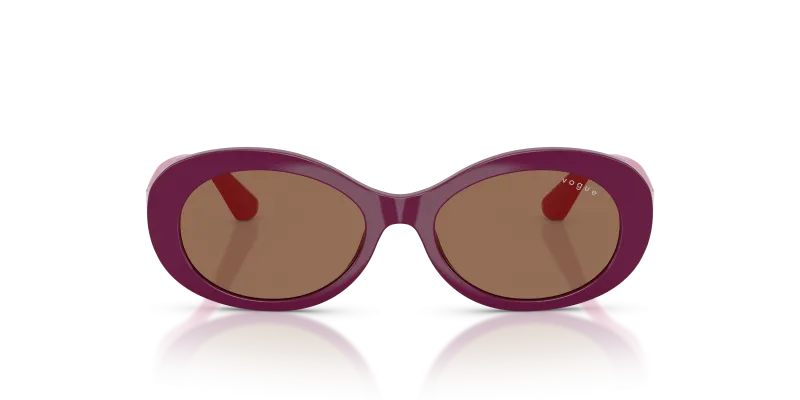 Vogue Sun VJ2032 321373 Full Purple Dark Brown Vogue VJ2032 321373 แว่นกันแดดเด็กสีม่วงขาชมพูเลนส์น้ำตาล สำหรับเด็กผู้หญิง