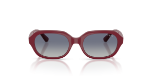 Vogue VJ2035 28754L แว่นกันแดดสีเชอร์รี เลนส์น้ำเงินไล่เทา สำหรับเด็กผู้หญิง
