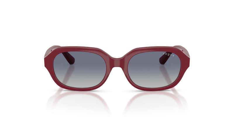 Vogue VJ2035 28754L แว่นกันแดดสีเชอร์รี เลนส์น้ำเงินไล่เทา สำหรับเด็กผู้หญิง