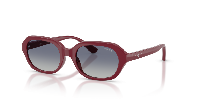 Vogue VJ2035 28754L มุมเอียง 3/4 กรอบเชอร์รีทรงไม่สม่ำเสมอ