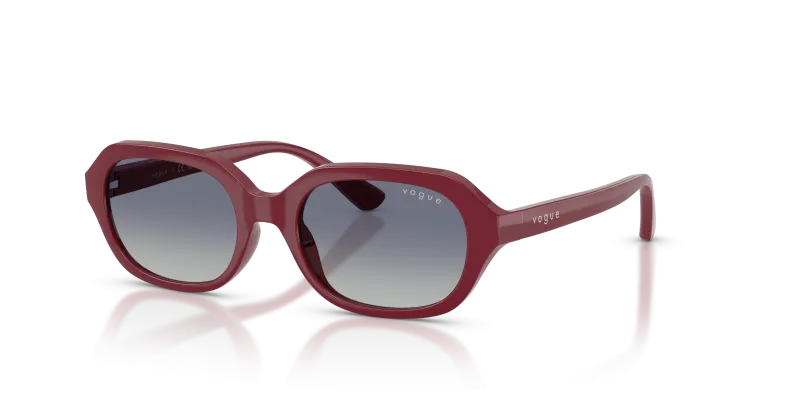 Vogue VJ2035 28754L มุมเอียง 3/4 กรอบเชอร์รีทรงไม่สม่ำเสมอ