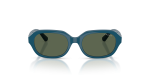 Vogue VJ2035 319071 แว่นกันแดดน้ำเงินเต็มเลนส์เขียวเข้ม สำหรับเด็กผู้หญิง