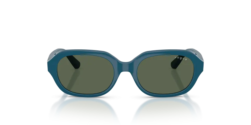 Vogue VJ2035 319071 แว่นกันแดดน้ำเงินเต็มเลนส์เขียวเข้ม สำหรับเด็กผู้หญิง