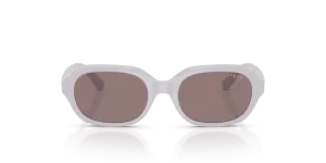 Vogue VJ2035 31937N แว่นกันแดดสีม่วงวิสทีเรียเลนส์ม่วงเข้ม สำหรับเด็กผู้หญิง