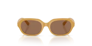 Vogue VJ2035 327373 แว่นกันแดดเด็กสีเหลืองเข้มเลนส์น้ำตาล สำหรับเด็กผู้หญิง