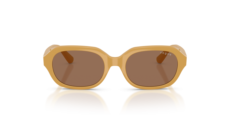 Vogue VJ2035 327373 แว่นกันแดดเด็กสีเหลืองเข้มเลนส์น้ำตาล สำหรับเด็กผู้หญิง