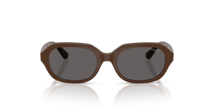 Vogue VJ2035 327587 แว่นกันแดดเด็กน้ำตาลเต็มเลนส์สโมคดำ สำหรับเด็กผู้หญิง