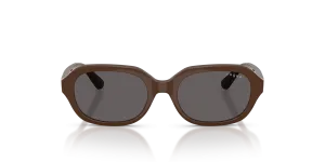 Vogue VJ2035 327587 แว่นกันแดดเด็กน้ำตาลเต็มเลนส์สโมคดำ สำหรับเด็กผู้หญิง