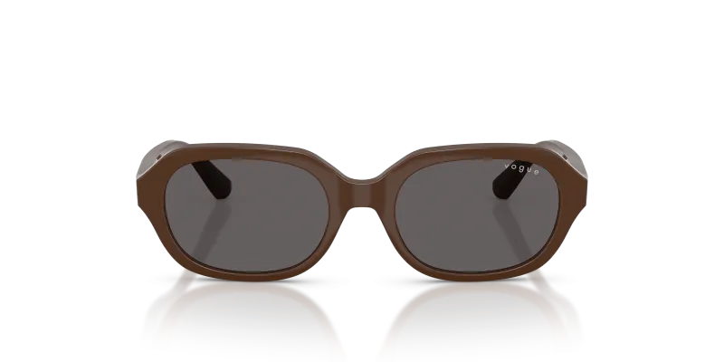 Vogue VJ2035 327587 แว่นกันแดดเด็กน้ำตาลเต็มเลนส์สโมคดำ สำหรับเด็กผู้หญิง