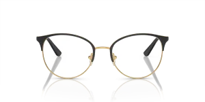 Vogue VO4108 280 แว่นสายตาโลหะทรง Phantos Top Black Gold สำหรับผู้หญิง