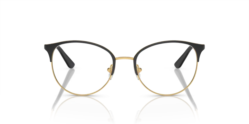 Vogue VO4108 280 แว่นสายตาโลหะทรง Phantos Top Black Gold สำหรับผู้หญิง