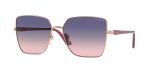 แว่นกันแดด Vogue Sunglasses VO4199S 5075I6 Pink Gold Pink Gradient Blue แว่นกันแดด Vogue Sunglasses VO4199S 5075I6 Pink Gold Pink Gradient Blue