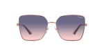 Vogue VO4199S 5075I6 แว่นกันแดดทรงผีเสื้อชมพูทอง เลนส์ชมพู Gradient สำหรับผู้หญิง
