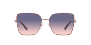 Vogue VO4199S 5075I6 แว่นกันแดดทรงผีเสื้อชมพูทอง เลนส์ชมพู Gradient สำหรับผู้หญิง