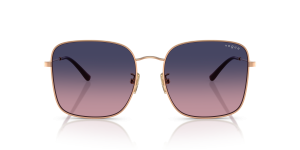 Vogue VO4327SD 5152I6 แว่นกันแดดโลหะโรสโกลด์ เลนส์ไล่ระดับ Pink-Blue ผู้หญิง ด้านหน้า