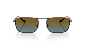 Vogue VO4346S 51351F แว่นกันแดดโลหะทองแดงโบราณ เลนส์ Polarized น้ำตาลไล่น้ำเงิน สำหรับผู้ชาย