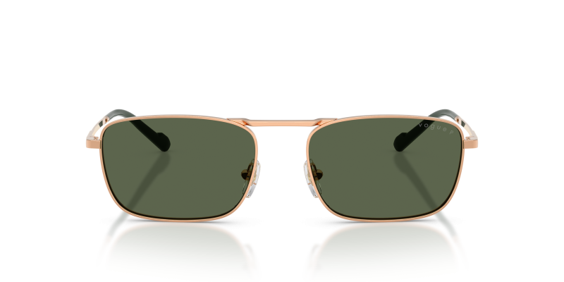 Vogue VO4346S 51529A แว่นกันแดดโรสโกลด์ เลนส์โพลาไรซ์สีเขียว สุภาพบุรุษ
