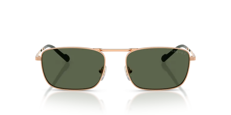 Vogue VO4346S 51529A แว่นกันแดดโรสโกลด์ เลนส์โพลาไรซ์สีเขียว สุภาพบุรุษ Vogue VO4346S 51529A แว่นกันแดดโรสโกลด์ เลนส์โพลาไรซ์สีเขียว สุภาพบุรุษ