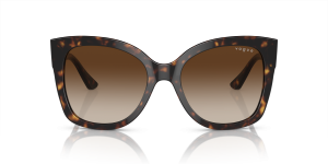 Vogue VO5338S W65613 แว่นกันแดดอะซิเตทลายฮาวานาเข้มเลนส์น้ำตาลไล่ระดับ สำหรับผู้หญิง