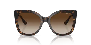 Vogue VO5338S W65613 แว่นกันแดดอะซิเตทลายฮาวานาเข้มเลนส์น้ำตาลไล่ระดับ สำหรับผู้หญิง
