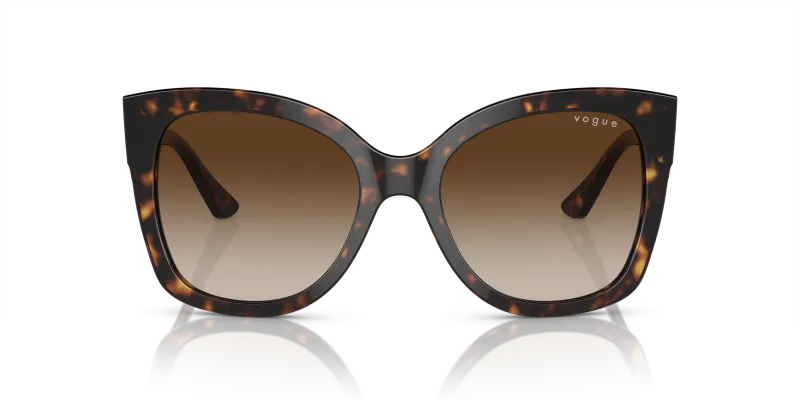 Vogue VO5338S W65613 แว่นกันแดดอะซิเตทลายฮาวานาเข้มเลนส์น้ำตาลไล่ระดับ สำหรับผู้หญิง