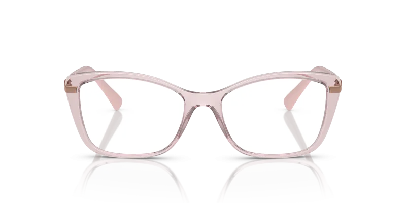 Vogue VO5487B 2942 แว่นสายตากรอบฉีดสีชมพูโปร่งใสทรงผีเสื้อ สำหรับสุภาพสตรี