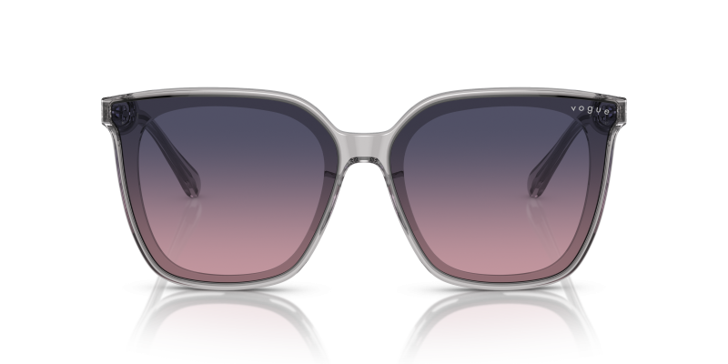 Vogue VO5499SD 282016 แว่นกันแดดเทาโปร่งใส เลนส์ไล่ระดับน้ำเงิน-ชมพู สำหรับผู้หญิง