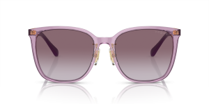 Vogue VO5537SD 29228H แว่นกันแดดทรงสี่เหลี่ยมม่วงโปร่งใส สำหรับผู้หญิง