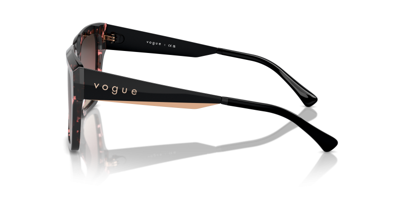 แว่นกันแดด Vogue VO5553S 3148E2 มุมข้าง ขาแว่นโรสโกลด์-ดำด้าน
