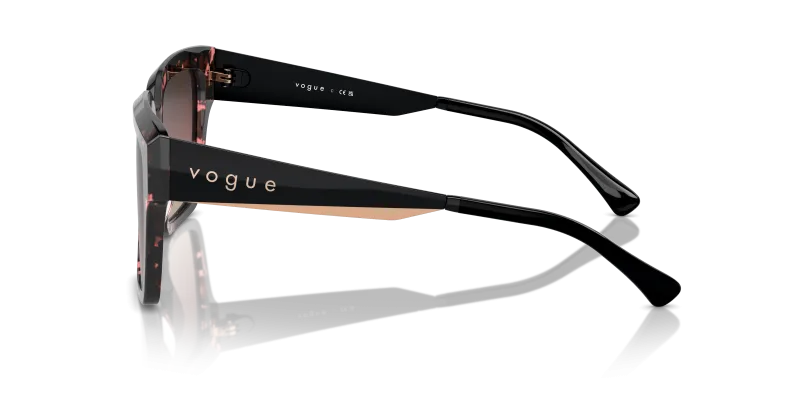 แว่นกันแดด Vogue VO5553S 3148E2 มุมข้าง ขาแว่นโรสโกลด์-ดำด้าน